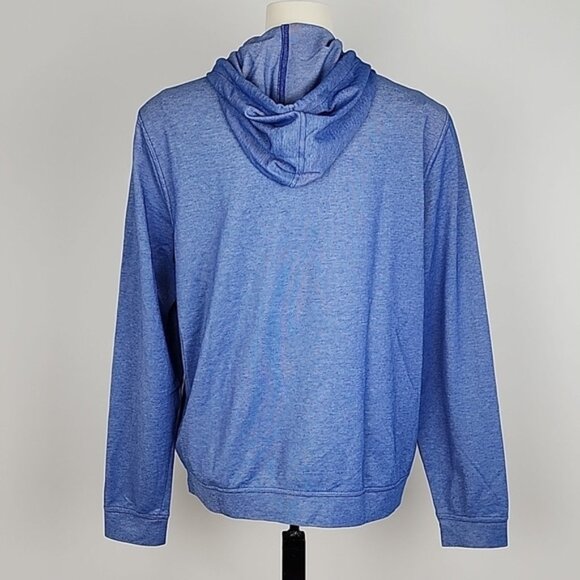 Michael Kors Women's Textured Blue Pullover Hoodie Size Medium - Picture 2 of 11